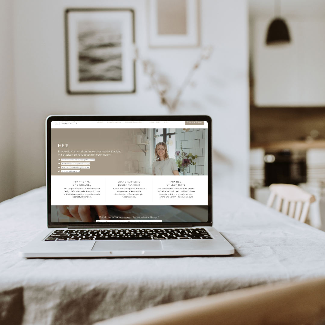 Website von Interior-Spezialistin Susanne Wienand