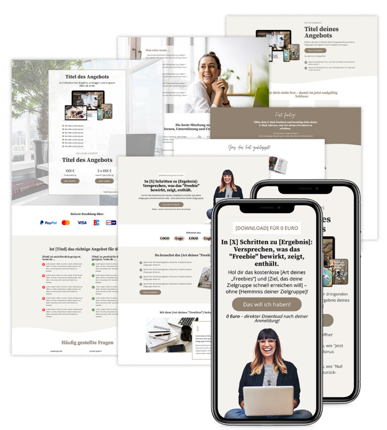 Deine BusinessWebsite, die verkauft Frau König Studio