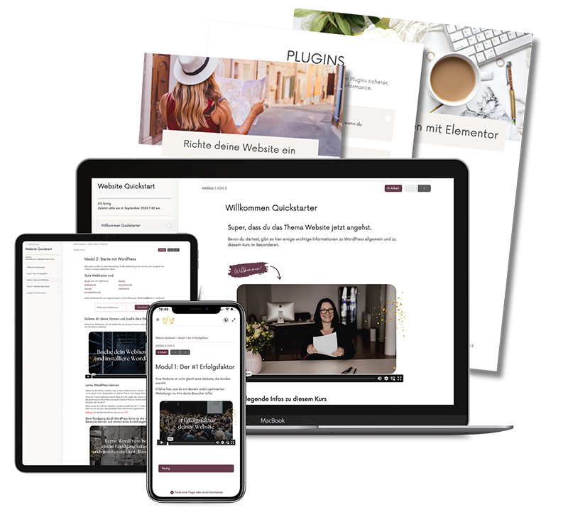 Website Quickstart Onlinekurs