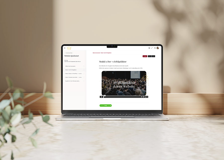 Website Quickstart Onlinekurs