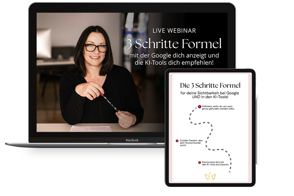 SEO Live-Webinar: Von unsichtbar zu gebucht.
